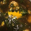 おけいさま's cooksnap of when they made 南瓜の煮汁リメイク！ほうれん草の玉子とじ.