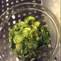 ぺたぺた's cooksnap of when they made カニカマとキュウリとワカメの酢の物.