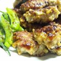 karuca's cooksnap of when they made 愛されおかず♪蓮根と大葉の照焼きつくね.