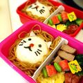 ぽむぽむ★'s cooksnap of when they made 焼きそばライオンのキャラ弁.