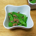 ゆいきっちん's cooksnap of when they made ✻絹さやとひき肉のしょうが炒め✻.