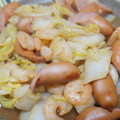 めいな's cooksnap of when they made ☆白菜と海老とウィンナー中華炒め☆.