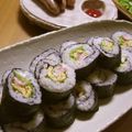 marilin36's cooksnap of when they made サーモンの変わり細巻き（サラダ巻き風）.