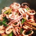 3人のアラフォーママ's cooksnap of when they made イカとアスパラの塩レモンバター炒め.