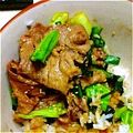 ちぃs2よし's cooksnap of when they made 残った焼肉のタレで簡単♡豚丼ランチ.