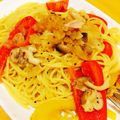 ytc0128's cooksnap of when they made とろけるパプリカとアンチョビのスパゲティ.