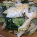 ☆YUUNAO☆'s cooksnap of when they made チンゲン菜とふわふわ卵のにんにく炒め.