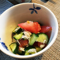 15947's cooksnap of when they made きゅうりとトマトの酢の物.