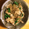 komugiko4's cooksnap of when they made 糸こんとニラの塩炒め.
