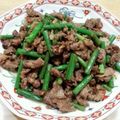 クック日和's cooksnap of when they made 牛にんにく茎炒め.