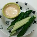 Makko327's cooksnap of when they made 味噌マヨきゅうり.