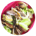 クックO0H6EX☆'s cooksnap of when they made ルクエでキャベツとアサリの酒蒸し.