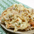 赤い電話's cooksnap of when they made 簡単♡紫たまねぎと桜えびのかき揚げ.