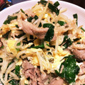 ナムキャット's cooksnap of when they made もやしとニラの卵炒め.