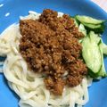 たいこば's cooksnap of when they made 冷たいうどんジャージャー麺風.