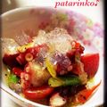 patarinko's cooksnap of when they made ジュレ酢で☆タコと夏野菜のキラキラマリネ.