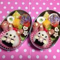 ☆侑彩☆'s cooksnap of when they made ＊キャラ弁＊　うさぎちゃんおにぎり♡.