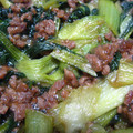 ayarian's cooksnap of when they made 青梗菜とひき肉のオイスターソース炒め.