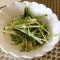 futaba8's cooksnap of when they made 余ったわさび漬けで！水菜とツナのサラダ.