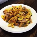 p0u02's cooksnap of when they made ズッキーニと豚肉のぺペロンチーノ風炒め.