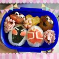 mii5kids's cooksnap of when they made 仮面ライダーウィザードの一口おにぎり.