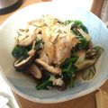 K/S's cooksnap of when they made レンチン♪ほうれん草としいたけのおひたし.