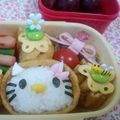 しーな☆彡's cooksnap of when they made キティ稲荷弁当（キャラ弁）.
