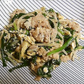through111's cooksnap of when they made もやしとニラの卵炒め.
