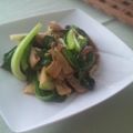 ドミンゲス's cooksnap of when they made チンゲン菜ときのこと豚肉の中華炒め.