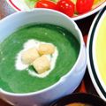 moca1012's cooksnap of when they made ほうれん草の冷たいコーンスープ♡.