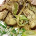 t104's cooksnap of when they made 豚肉と茄子の和風パスタ.