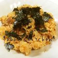 papikun's cooksnap of when they made チキンライスに海苔をのせて食べる♡激ウマ.