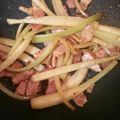 キャラメグ♪'s cooksnap of when they made 旨っ☆セロリのにんにくベーコン炒め♪.