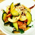 ゆき５'s cooksnap of when they made ∮いかと胡瓜のピリ辛✰コチュジャン和え∮.