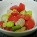 ヨシヨッシー's cooksnap of when they made トマトとそら豆のマリネサラダ.