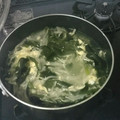 まりも274's cooksnap of when they made もやし ニラ 卵 ワカメの 中華スープ！.