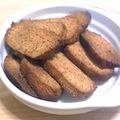 ﾛｸﾊﾗ's cooksnap of when they made おからビスコッティ（ごま）ノンオイル.