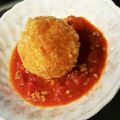 21chie☆'s cooksnap of when they made 中にチーズがとろりライスコロッケ.
