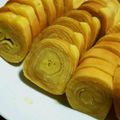 chie☆hika's cooksnap of when they made フライパンで本格バウムクーヘン♪*.