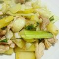 ちーちゃんabc's cooksnap of when they made ちんげん菜 鶏モモ じゃが 炒め.