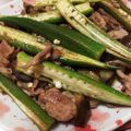 ゆゆかぁ's cooksnap of when they made 豚肉とオクラ、茄子のわさび醤油炒め.