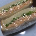 ぴっちい's cooksnap of when they made 冷凍シューマイで♪えびサンドウィッチ.