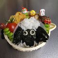 美絵さん's cooksnap of when they made ひつじのショーンのキャラ弁（≧∇≦）.