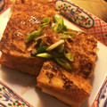 エリザベスの食卓's cooksnap of when they made 絹厚揚げのねぎと鰹節のチーマヨポン酢.