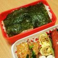 にゃにゃ☆☆☆'s cooksnap of when they made 我家の定番弁当♪のり弁しっかり２段重ね♪.
