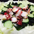 miiichim's cooksnap of when they made タコとわかめのサラダ♪中華マヨソース♪.