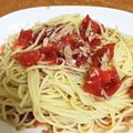 クルトン１２０'s cooksnap of when they made ❤トマトとツナの和風冷製パスタ❤.