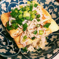 tacuba's cooksnap of when they made 超簡単！油揚げのしらすおろしのせ☆.