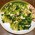 あくびぃー's cooksnap of when they made 小松菜と油揚げのシーチキン炒め.
