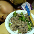 Mihija's cooksnap of when they made 豚こま肉ときゅうりの炒め物.